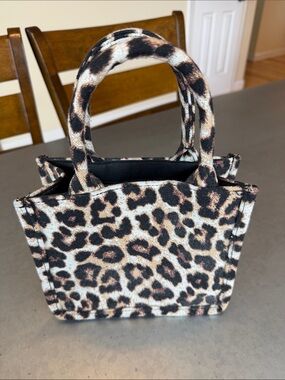 H&M Leopard Print Mini Tote Bag